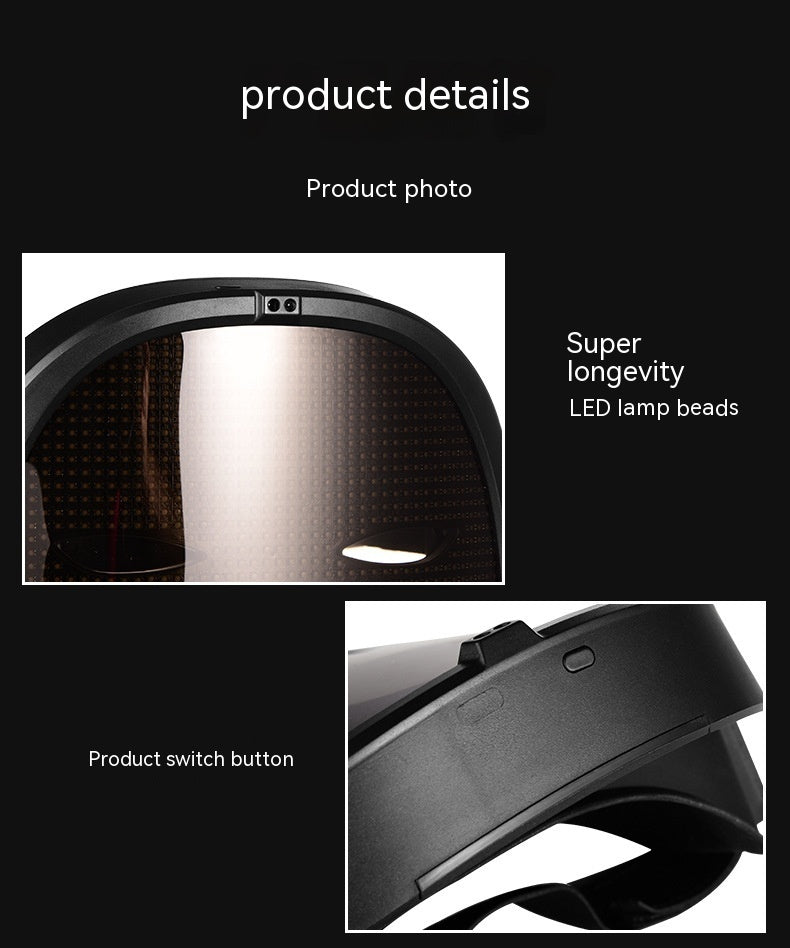 LED Halloween Face Changing Mask