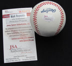 Mark Reynolds Signed/Auto Yankees 100th OML Baseball JSA Inscr  186945