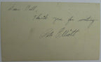 Pete Elliott Head Coach Nebraska/Cal/Miami Signed 1949 GPC Postcard 144796