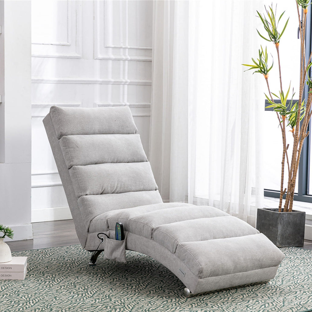 Massage Chaise Lounge Indoor, Ergonomic Electric Massage Lounger