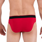 3 Pack Stretch Brief // Red + Gray + Black