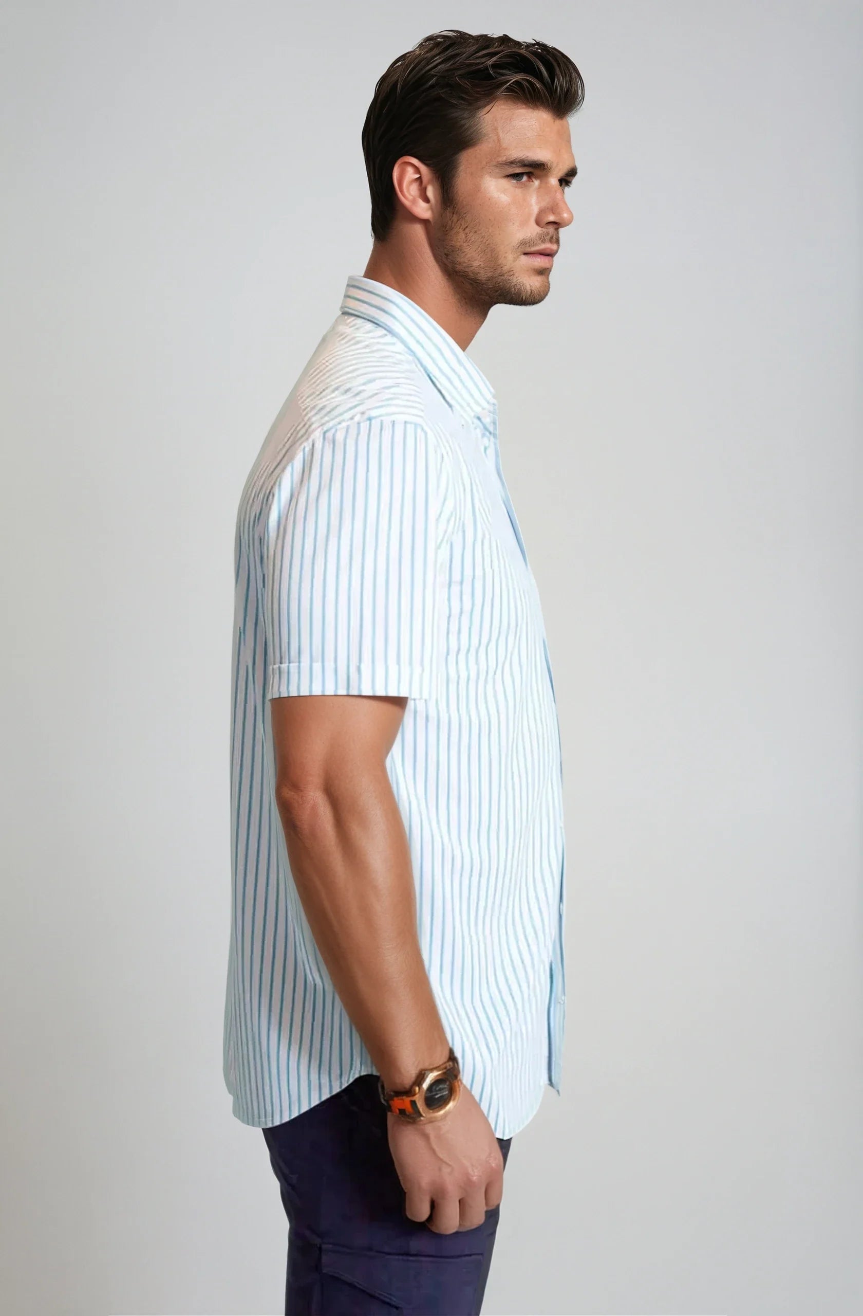 Corsica Stripe Short Sleeve Tech Shirt