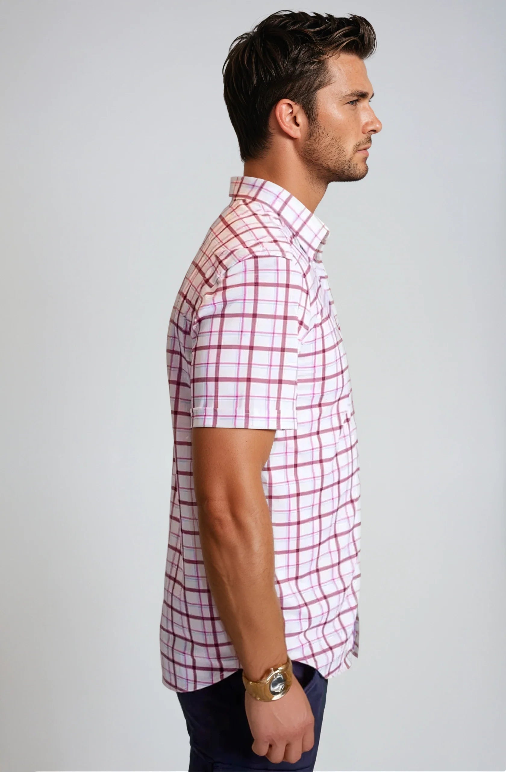 Carnaby Plaid Short Sleeve Tech Shirt