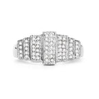 14K White Gold Plated 0.26 Carat Genuine White Diamond .925 Sterling Silver Ring