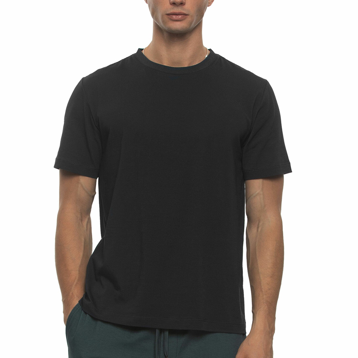 4 Pack Premium Cotton Crewneck T-Shirts // White + Black + Heather