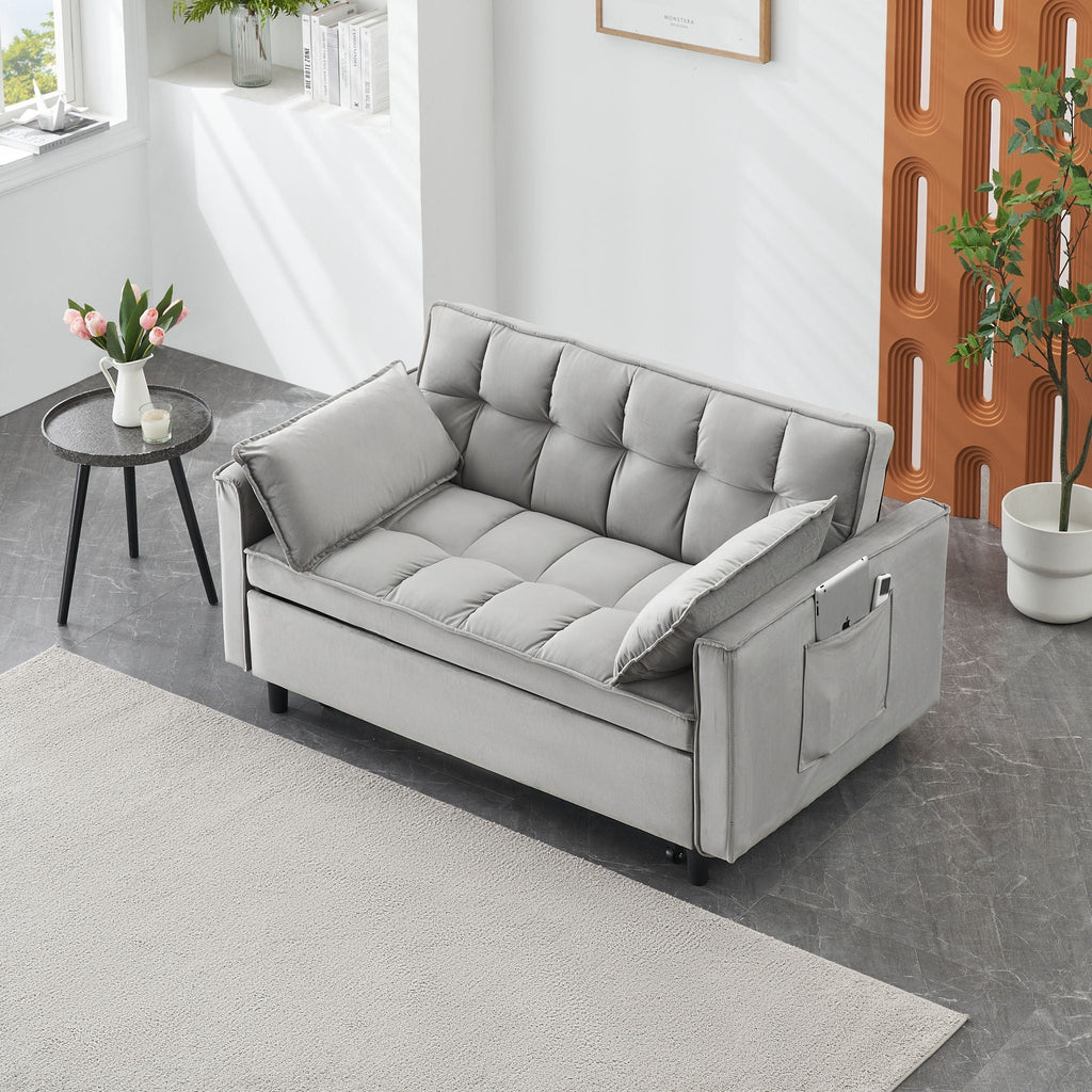 Sofa Bed With Pockets, 3 In 1 Convertible