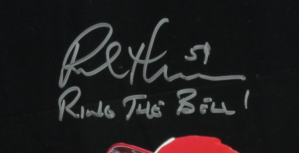 Rob Thomson Autographed/Inscribed 11x14 Photo Phillies Framed Beckett 176543