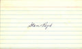 Stan Rojek Dodgers/Pirates/Cards d.1997 Signed/Autographed 3x5 Index Card 162522