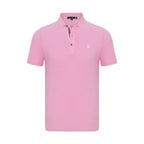 Carson Short Sleeve Polo Shirt // Pink