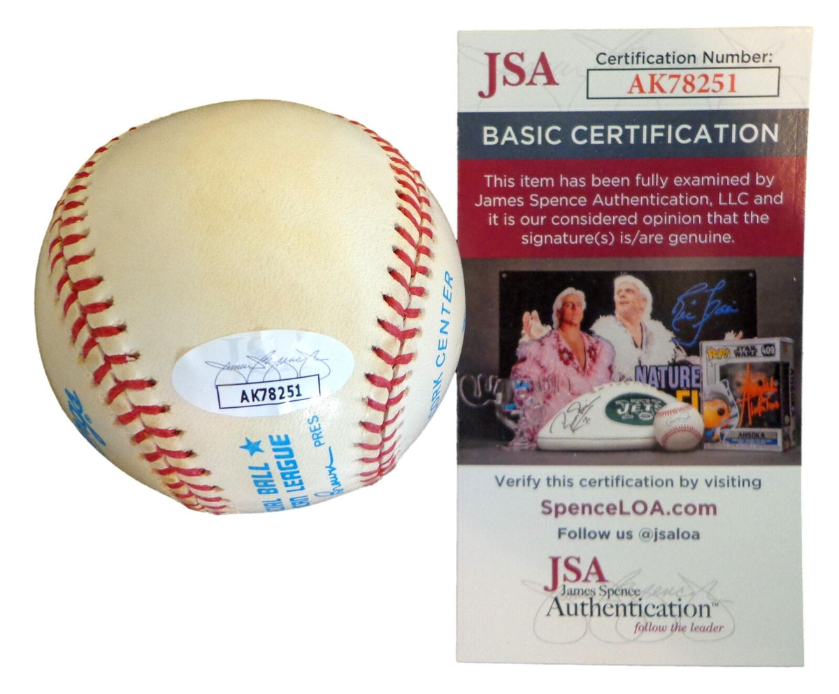 Cliff Johnson Autographed OAL Baseball Yankees Astros  JSA 180872