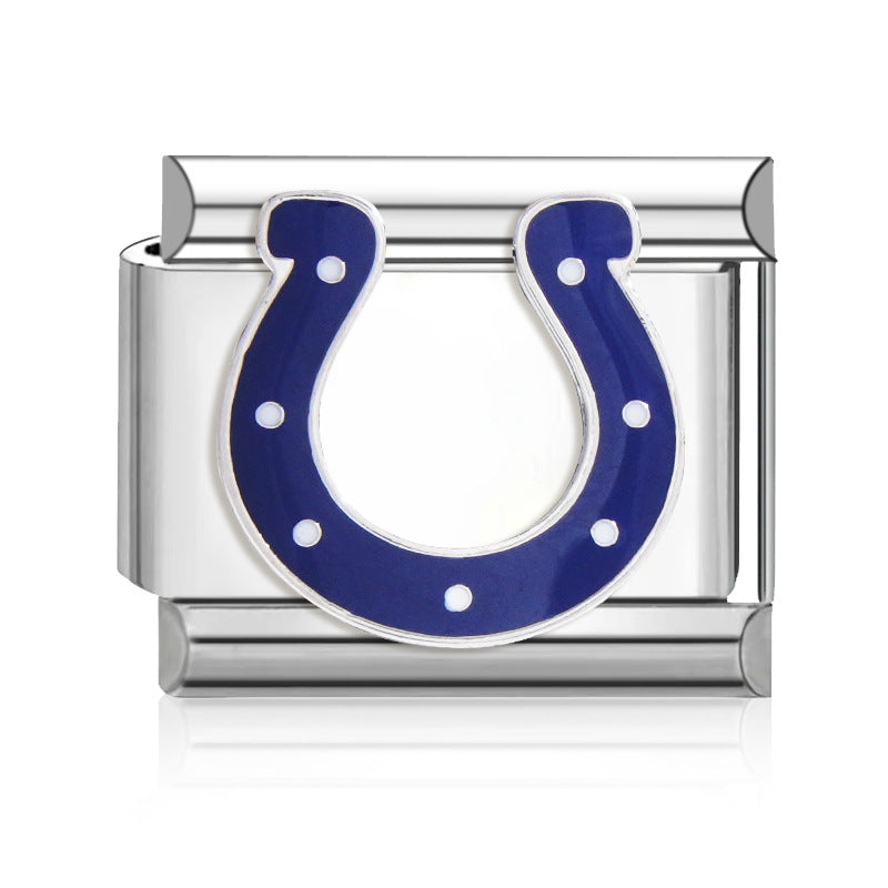 Football Team Logo Italian Charm Bracelet – Custom Gifts for Fans