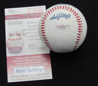 Ken Griffey Sr. Signed/Auto Yankees 100th OML Baseball JSA 186734