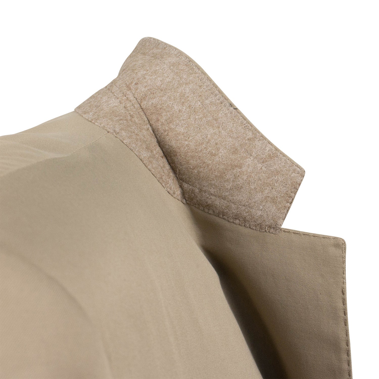 3 Roll 2 Button Trim Fit Cotton Suit // Tan