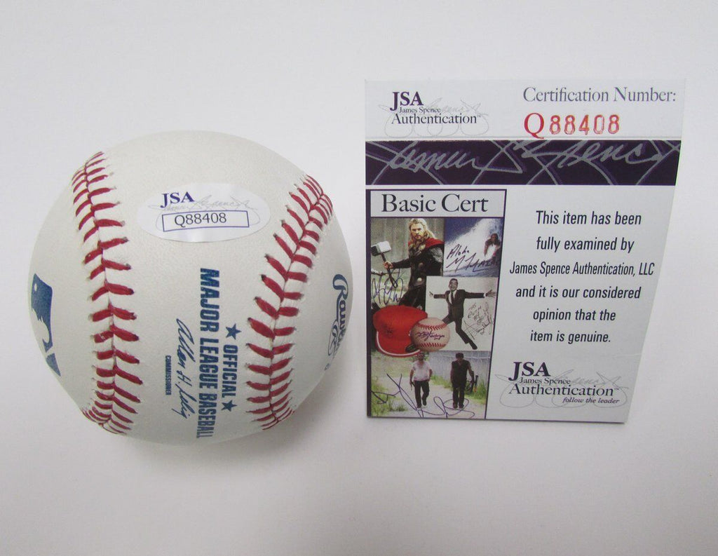 T.J. Rivera Pirates, Mets Signed/Autographed OML Baseball JSA 138478