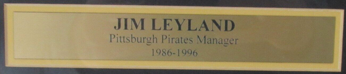 Jim Leyland Pittsburgh Pirates Signed/Autographed 8x10 Photo Framed JSA 158174