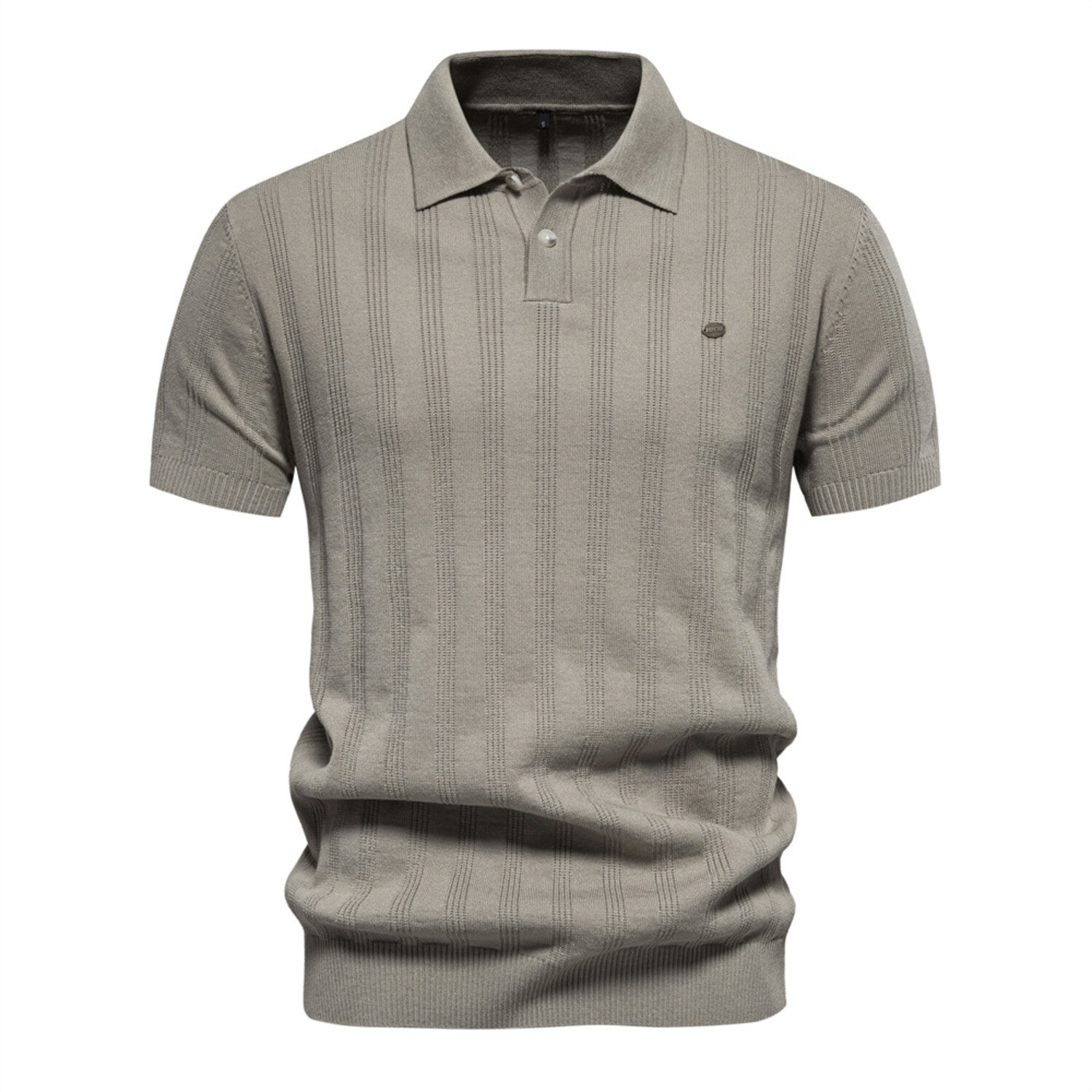 Knit Polo Shirt // Khaki