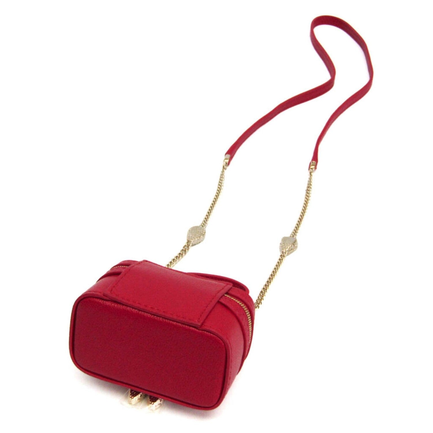 Bulgari // Leather Serpenti Mini Jewelry Box Crossbody Bag // Red  // Pre-Owned