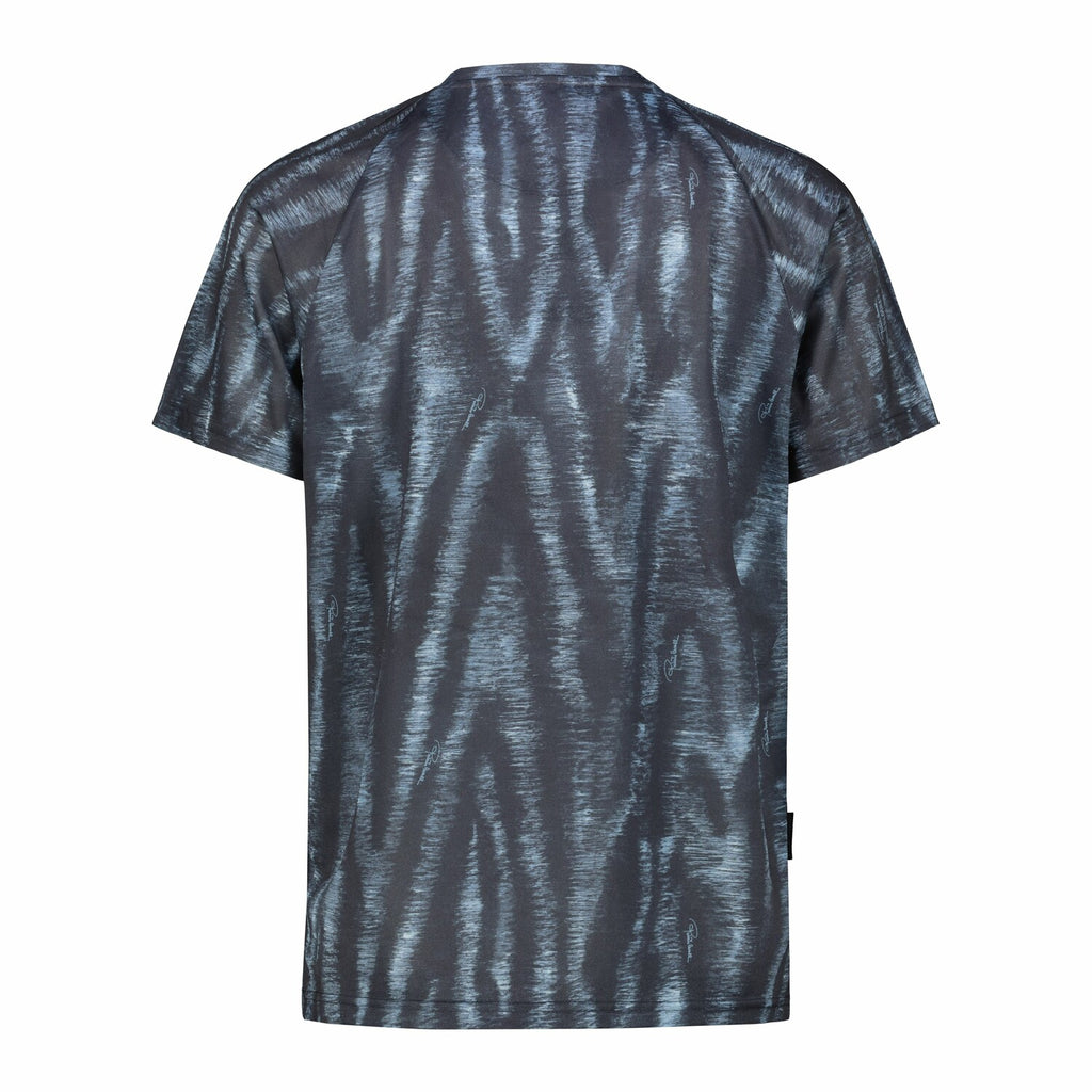 Crewneck Ergonomic Striped T-Shirt // Navy