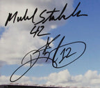 Notre Dame Stadium Multi-Signed 27x21 Canvas Print Framed JSA 145500