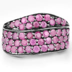 2.33 Carat Genuine Ruby .925 Sterling Silver Ring