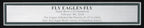 Philadelphia Eagles Fly Eagles Fly Photo Collage and Super Bowl Ticket Framed