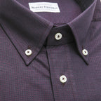 Mike Regular Button-Down Shirt // Black + Bordeaux