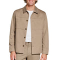 XC Flex Pinnacle Knit Shirt Jacket // Tan Twill