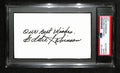 Eddie Robinson  Autographed 3x5 Cut Card PSA/DNA 186548
