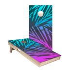 Beach Gradient Blue Star Cornhole Boards