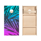 Beach Gradient Blue Star Cornhole Boards