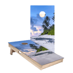Beach Scene Star Cornhole Boards