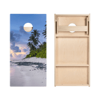 Beach Scene Star Cornhole Boards
