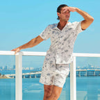 Secret Garden Men's Button Down Resort Shirt, Modern Fit