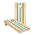 Beachy Retro Stripes Star Cornhole Boards