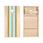 Beachy Retro Stripes Star Cornhole Boards