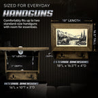 Wilderness Mountain Bear Gun Concealment Furniture - Handcrafted Hidden Gun Storage Wall Decor - Hidden Safe Furniture with Magnetic Lock for Quick Access - Made in USA