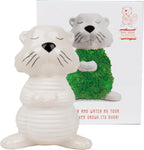 Hairy Beaver Ceramic Planter - Sprouting Chia Pet Plant Pot - Gift Republic