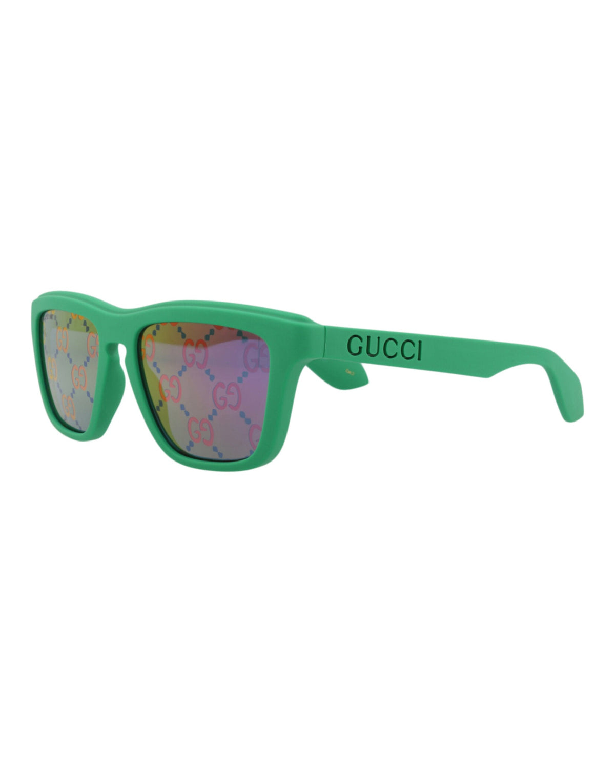 Square-Frame Injection Sunglasses
