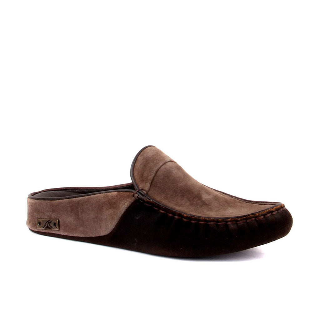 Men's Leather Suede Slip On Loafers // Brown