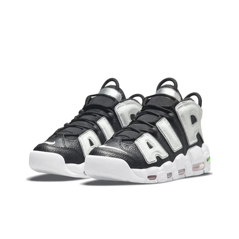 Nike Air More Uptempo Black White Green