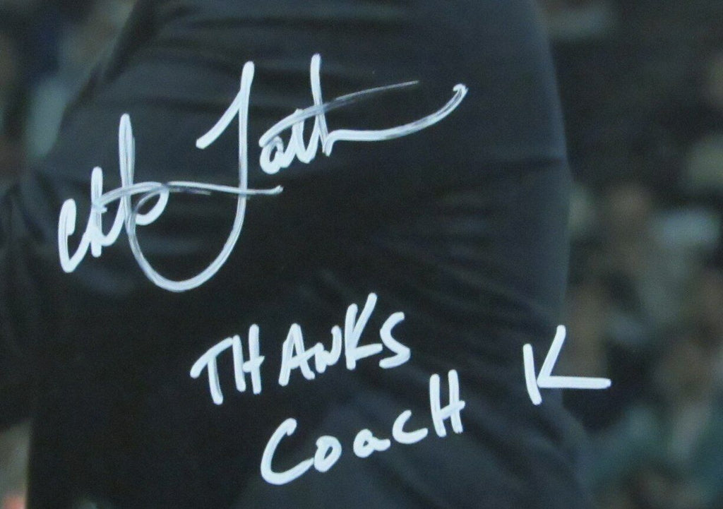 Christian Laettner Duke Signed/Inscribed 16x20 w/ Coach K  Photo PSA/DNA 167272