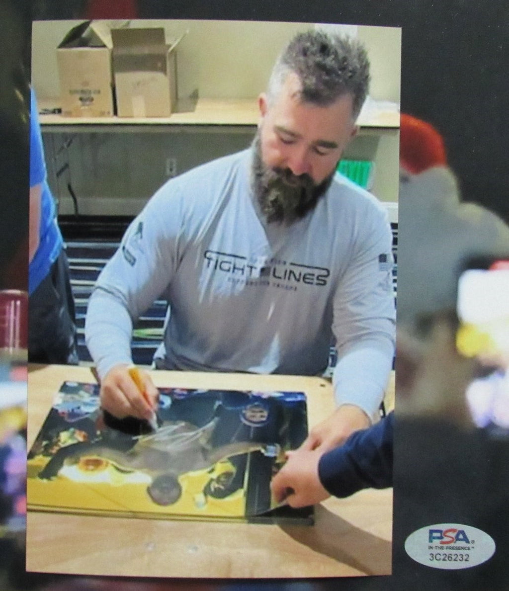 Jason Kelce Philadelphia Eagles Signed/Auto 16x20 No Shirt Photo PSA/DNA 190363