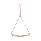 14K Yellow Gold Plated .925 Sterling Silver Channel Set Diamond Accent Twist 4â€-10â€ Adjustable Bolo Bracelet (I-J Color, I3 Clarity)