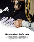 Vittorio Farina Men's Polka Dot Satin Bow Tie & Pocket Square in Gift Box