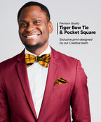 Vittorio Farina Men's Kente Satin Bow Tie & Pocket Square in Gift Box