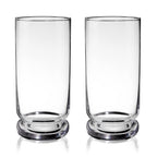 Mercury Crystal Highball Glasses, Set of 2