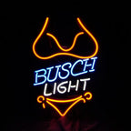 Red Bikini Set Busch Light Neon Signs Light