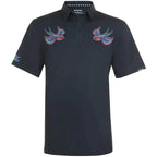 The Birdie Cool-Stretch Men's Golf Shirt (Black)
