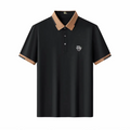 Contrast Trim Performance Polo - El Baron BLACK