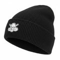 Cuffed Loose Knit Beanie (Black)